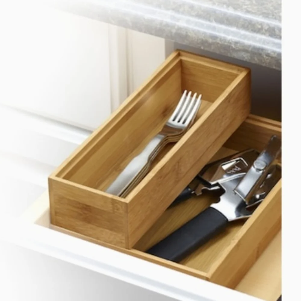 Bamboo Stackable Drawer Organizer s